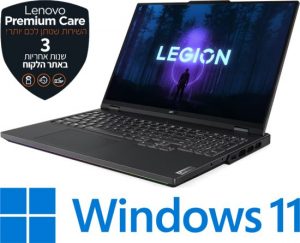 מחשב נייד גיימינג Lenovo Legion 7 Pro 16″/WQHD/i9-13900HX/RTX4070/1TB/32GB/WIN11H בהוראת קבע